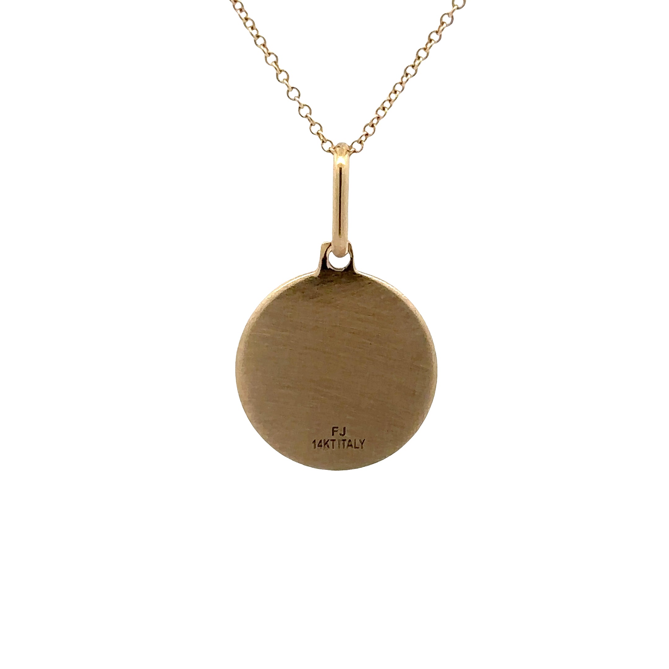 WD1819 14kt Gold Saint Michael Pendant