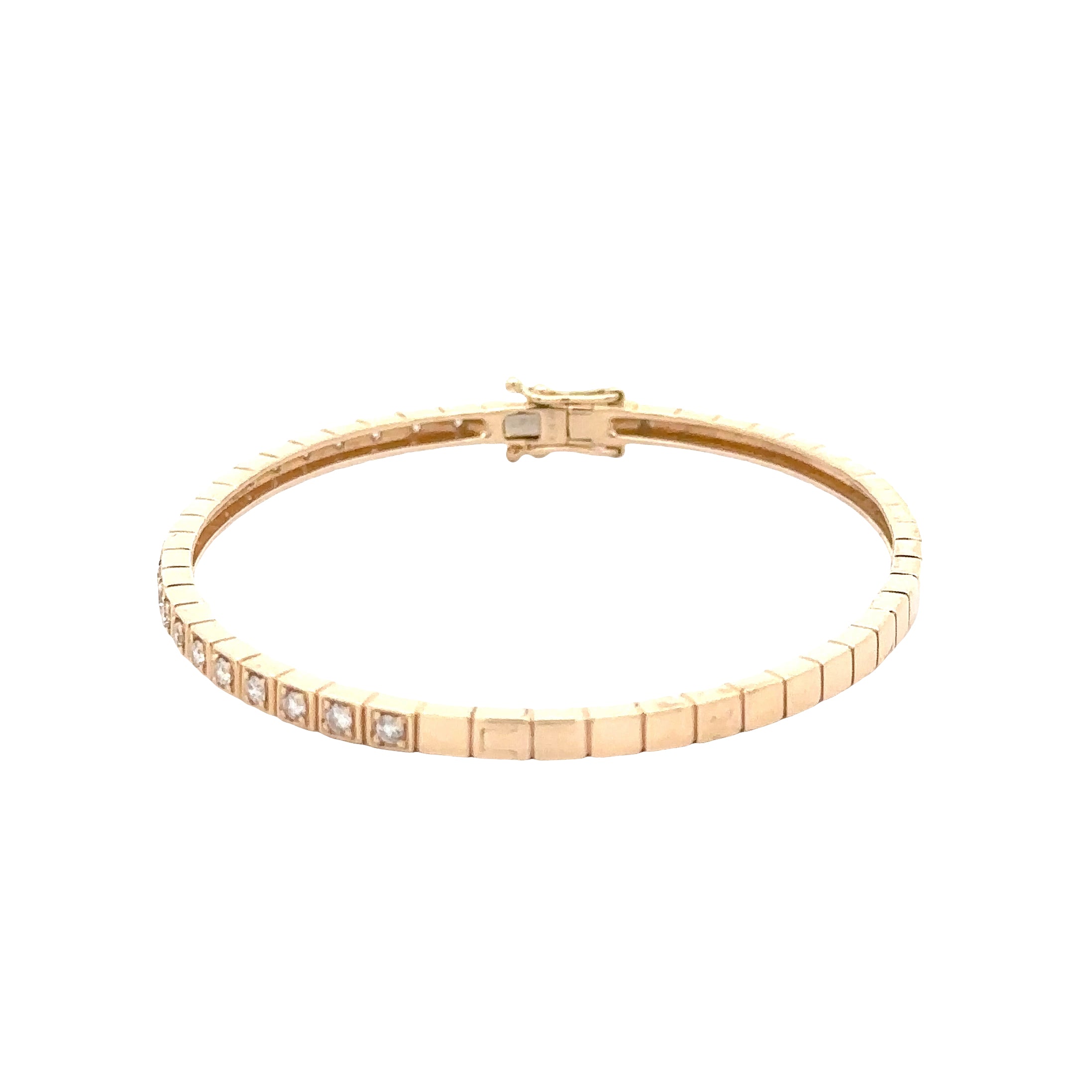 WD1896 14kt Gold Diamond Cuff Bracelet