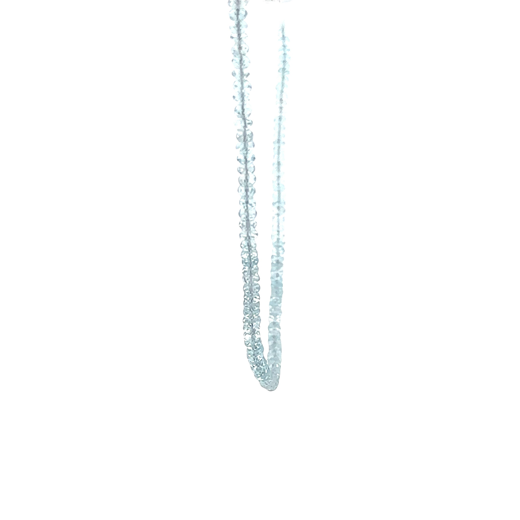 WD1926 Faceted  Blue Topaz Necklace — 14K Yellow Gold