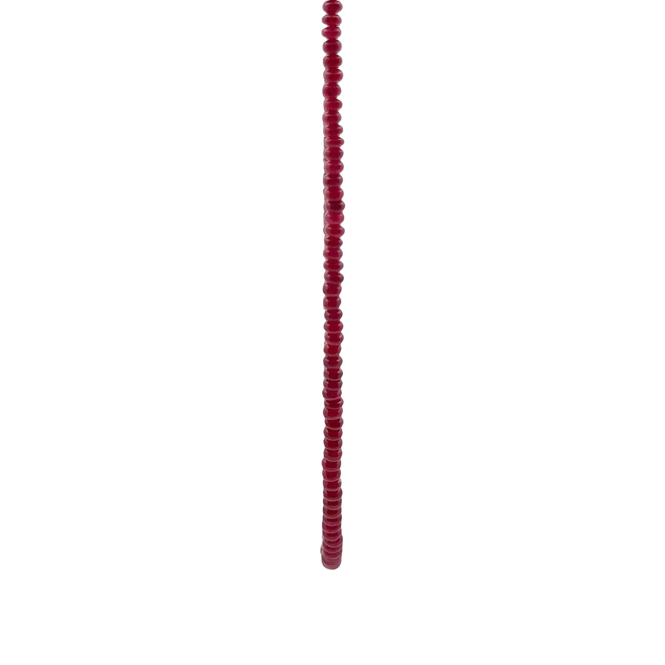 WD1928 Faceted Ruby Necklace — 14K Yellow Gold