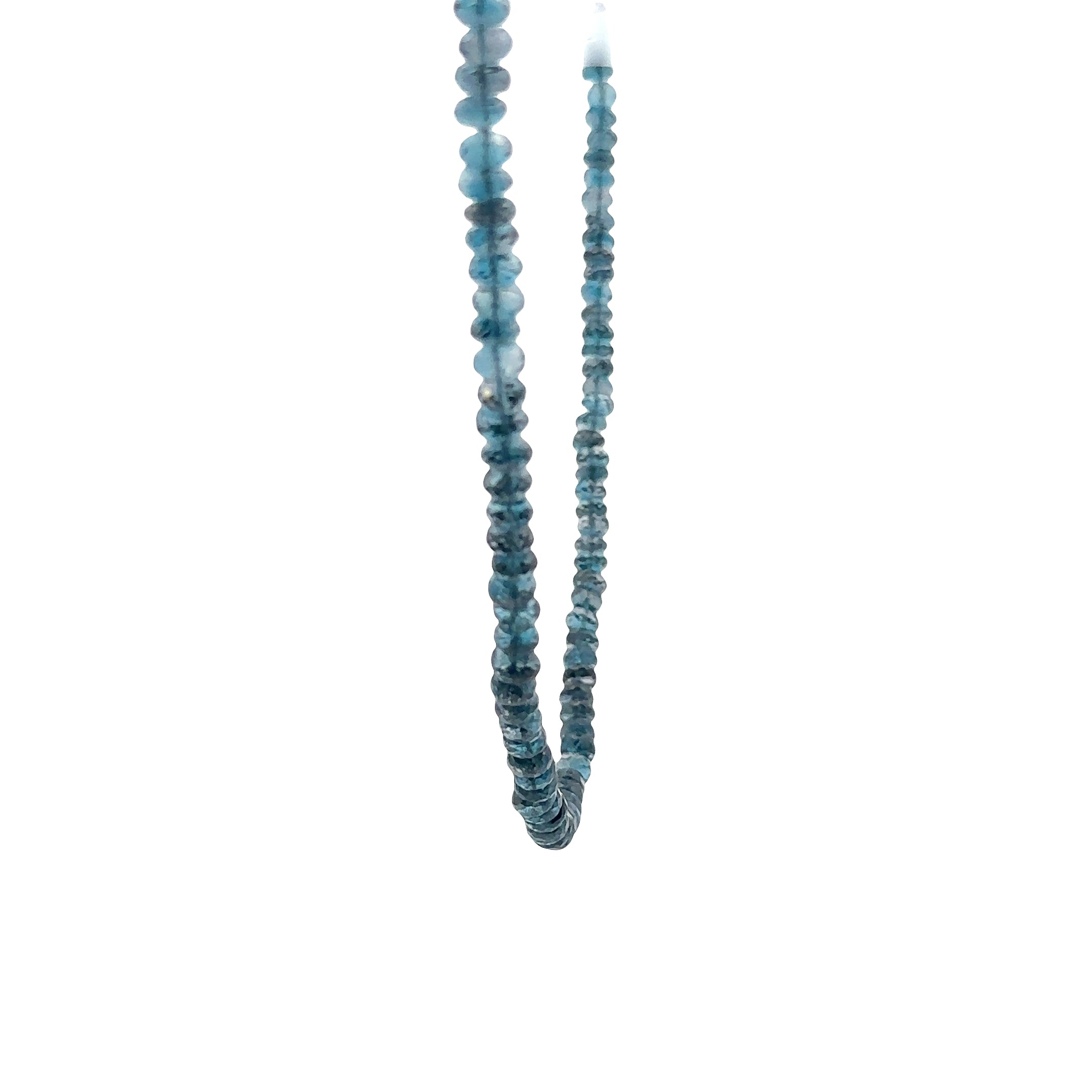 WD1936 London Blue Topaz Beaded Necklace — 14K Yellow Gold