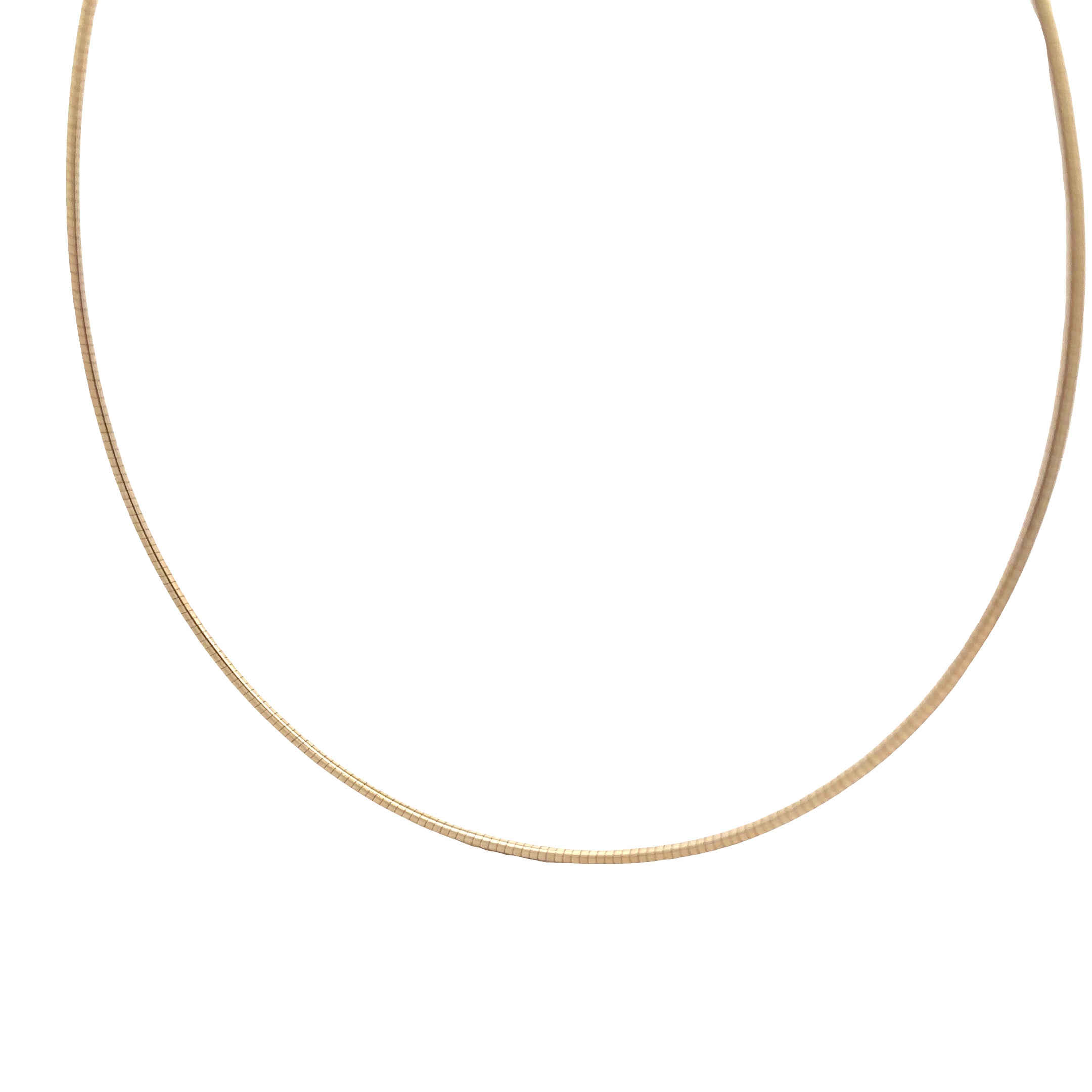 WD1964 14kt Gold Omega Necklace