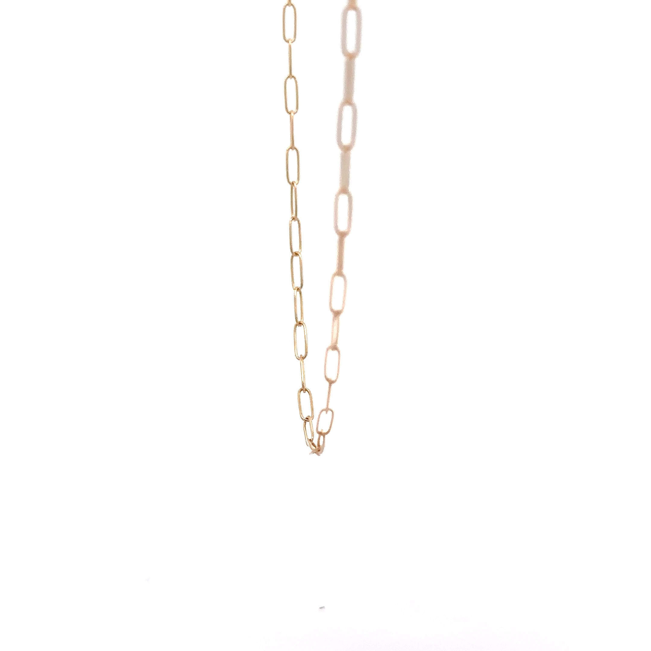 WD954 14kt gold light paperlink chain