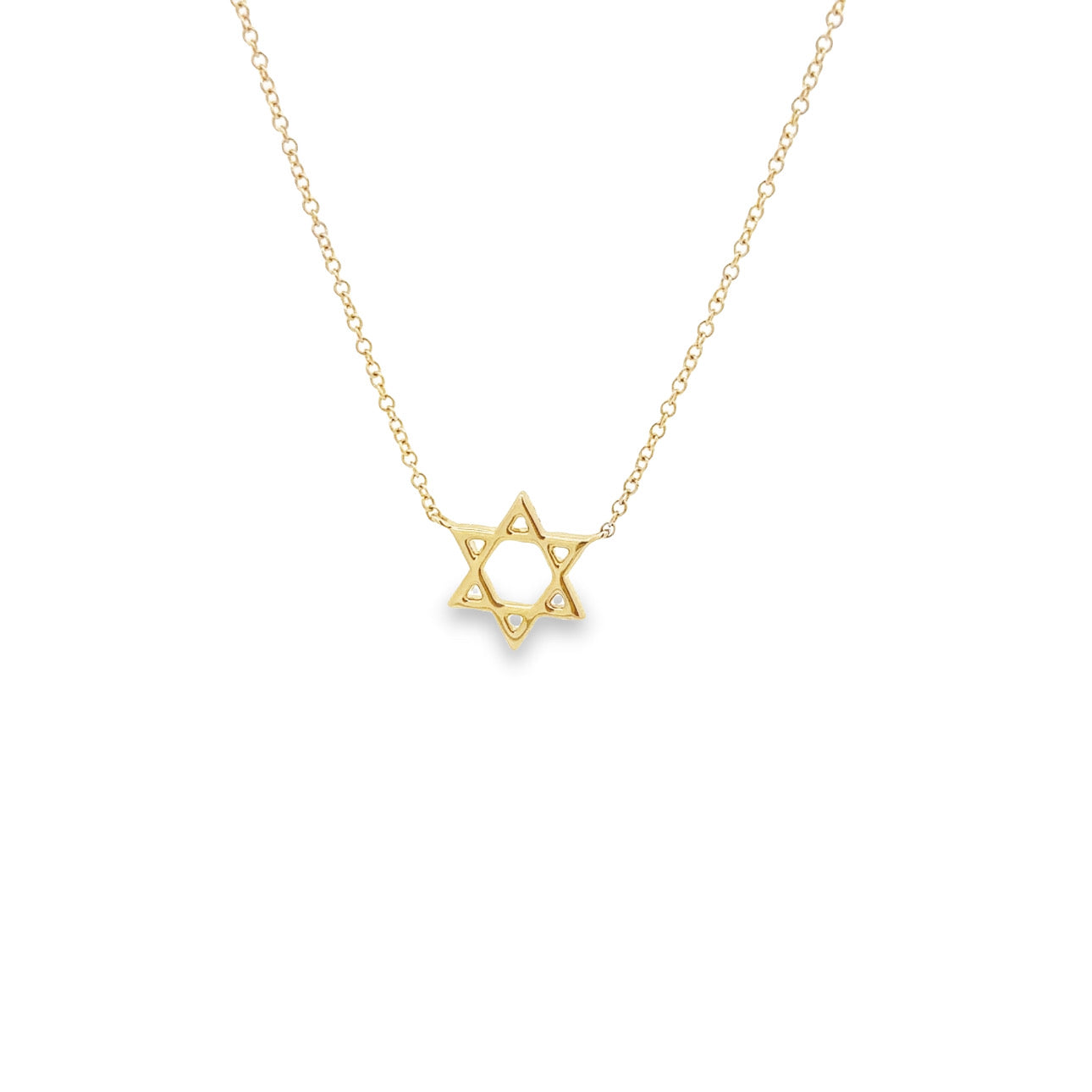 WD1243 14kt Gold Pave Diamond Star of David