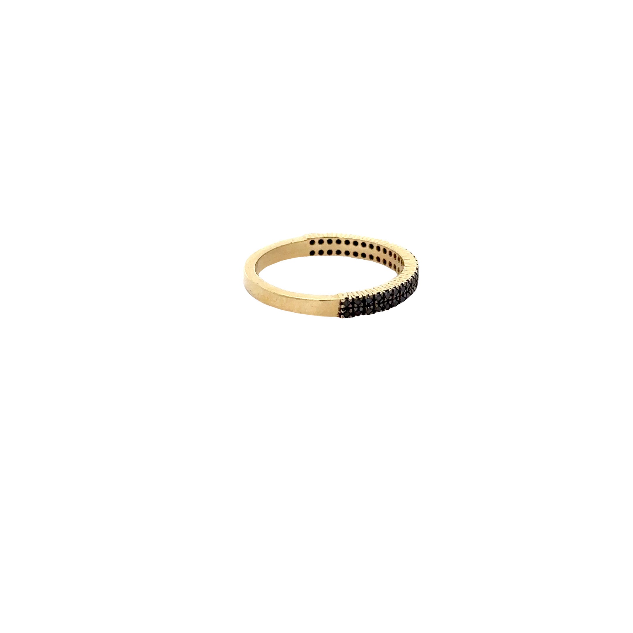 WD1262 14kt Black Pave Diamond Band