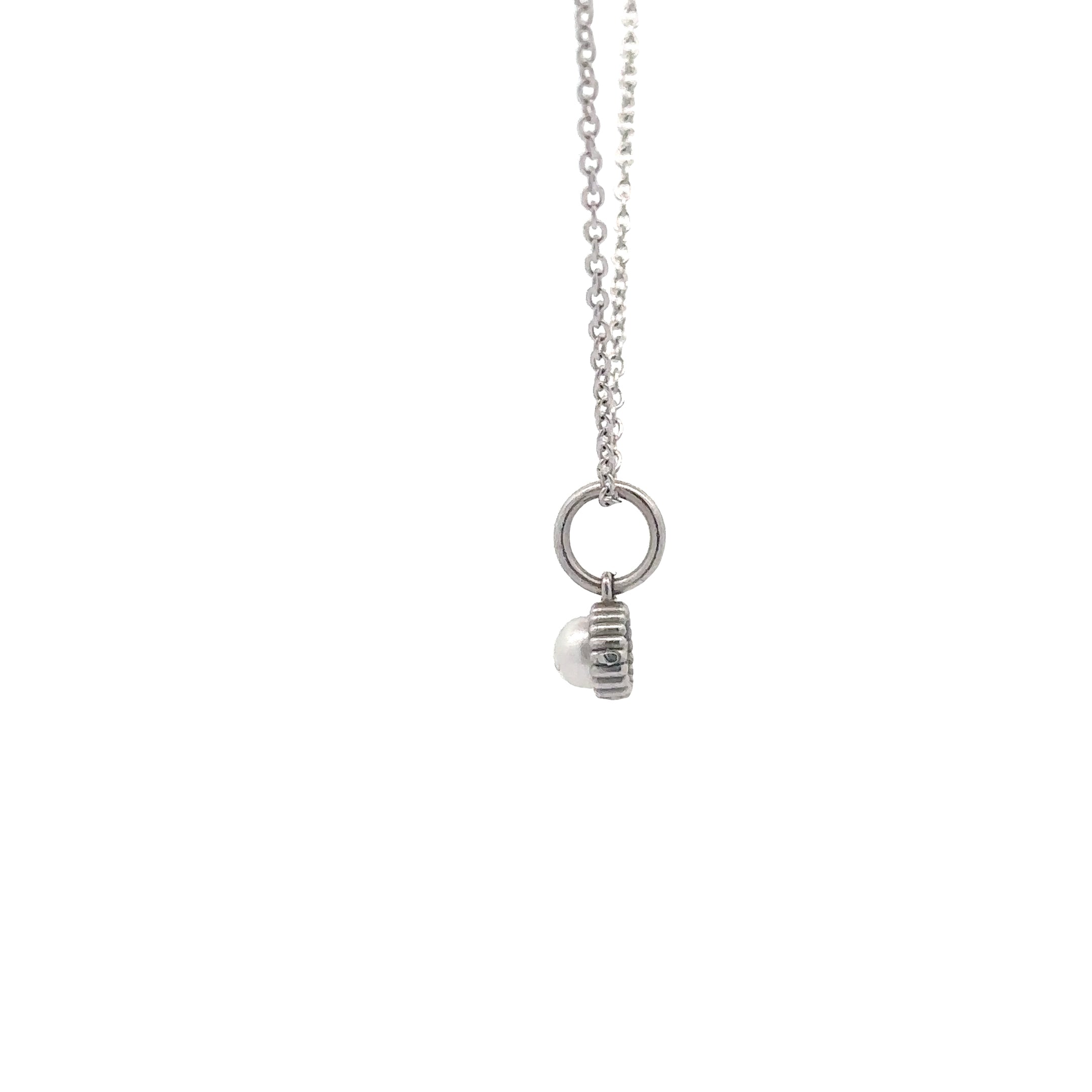 WD136 Pearl June Birthday - 14kt Pearl Pebble Charm