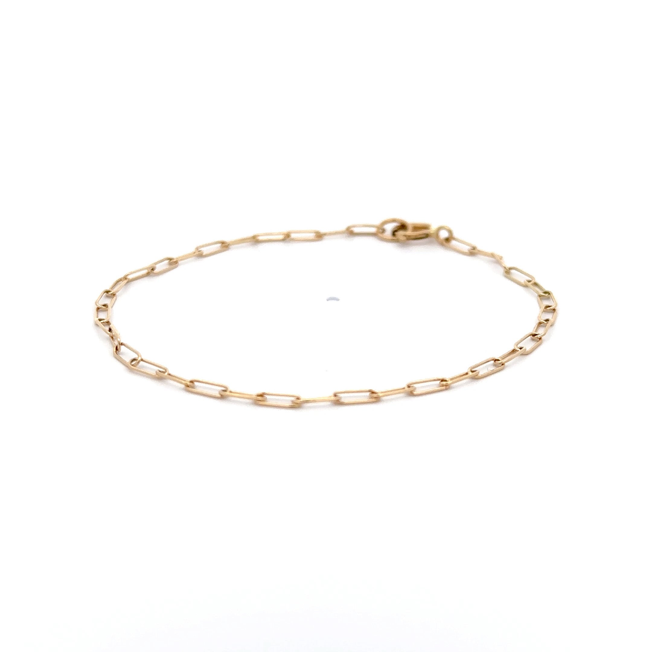 WD617 14kt gold link bracelet