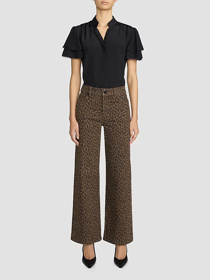 LSP238p FRAME The Leopard Le Slim Palazzo