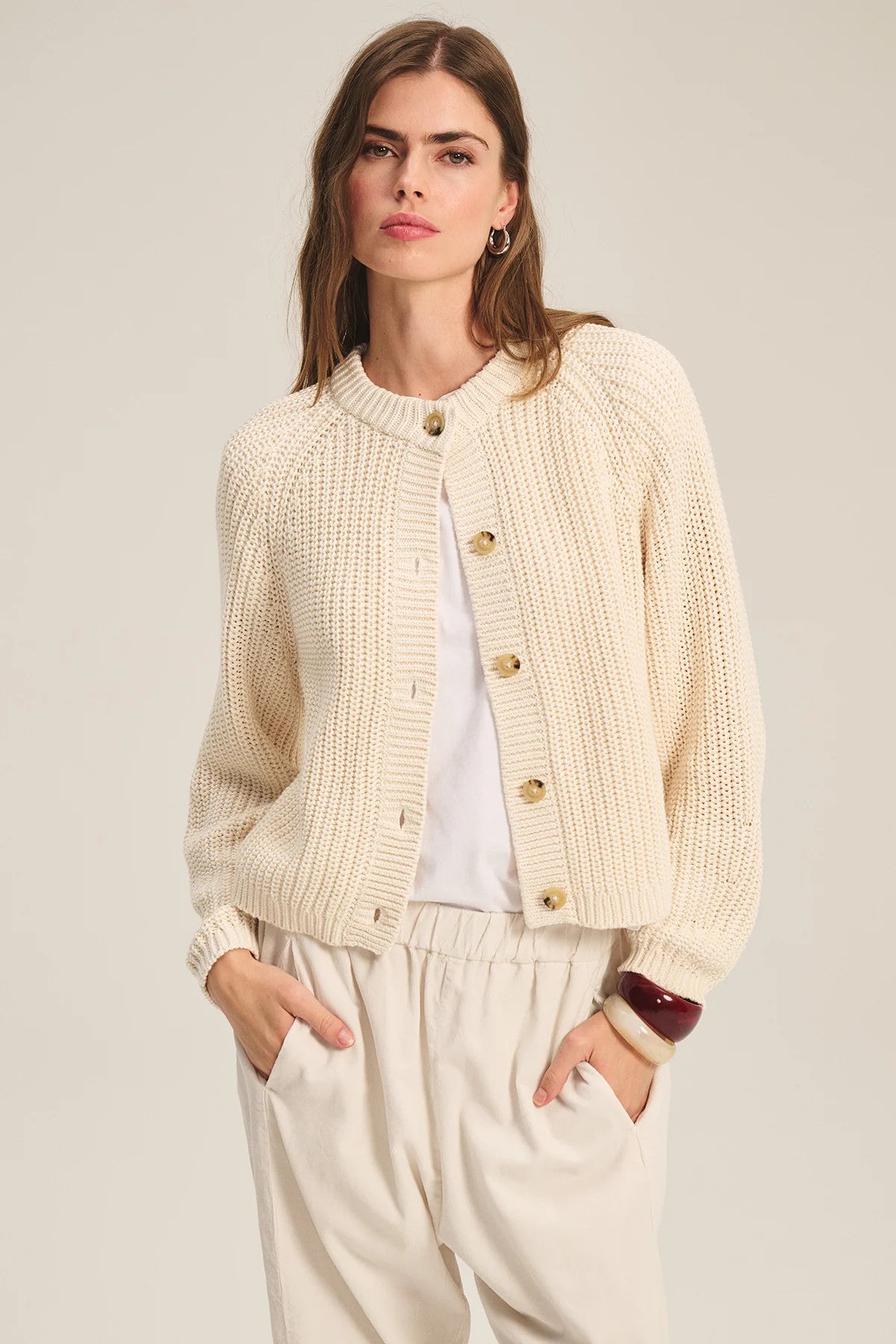 LISABETH07i Velvet  Lisabeth Cardigan