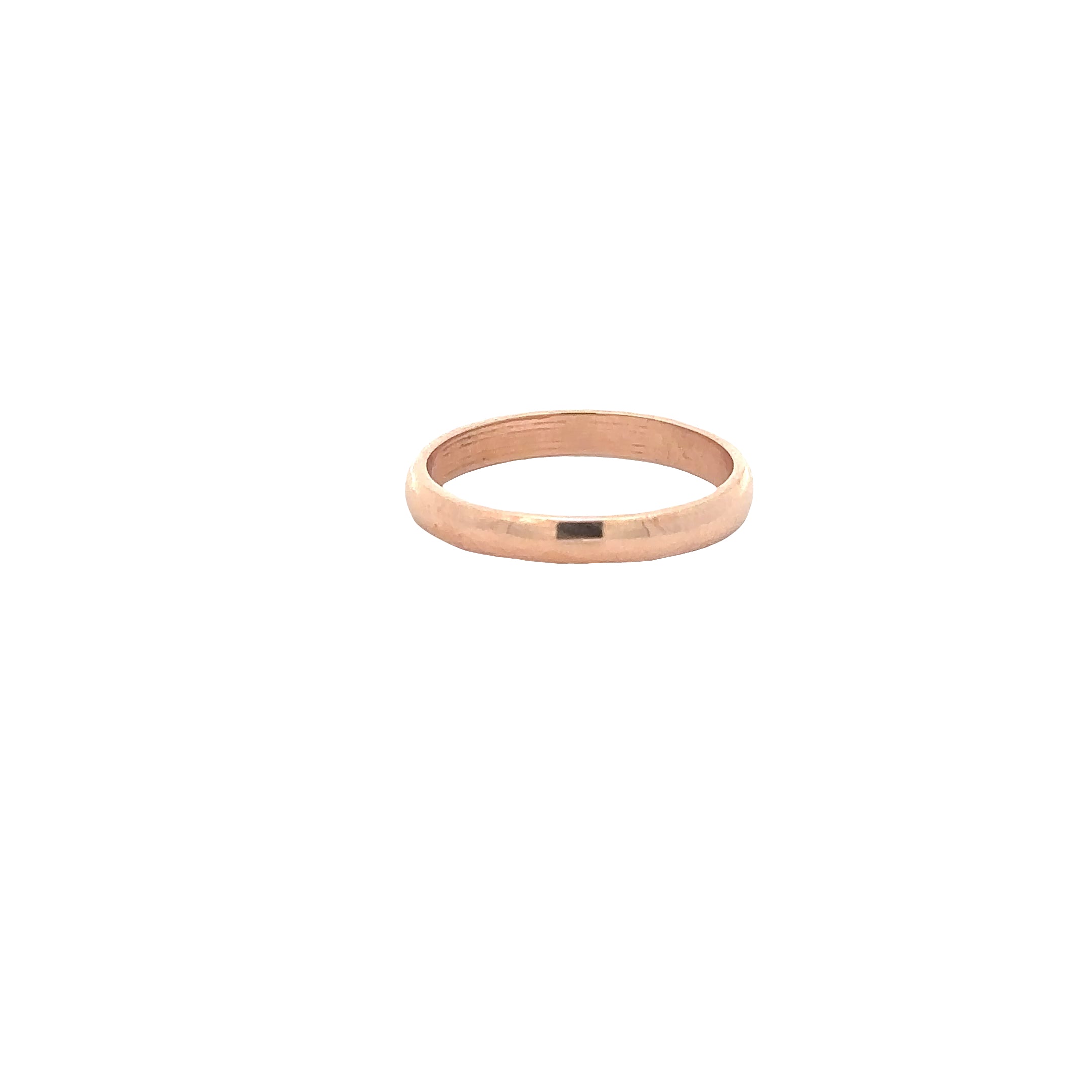 WD1862 3mm 14kt Rose Gold Classic Band
