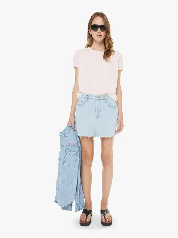 9241-1219 MOTHER The Vagabond mini Jean skirt