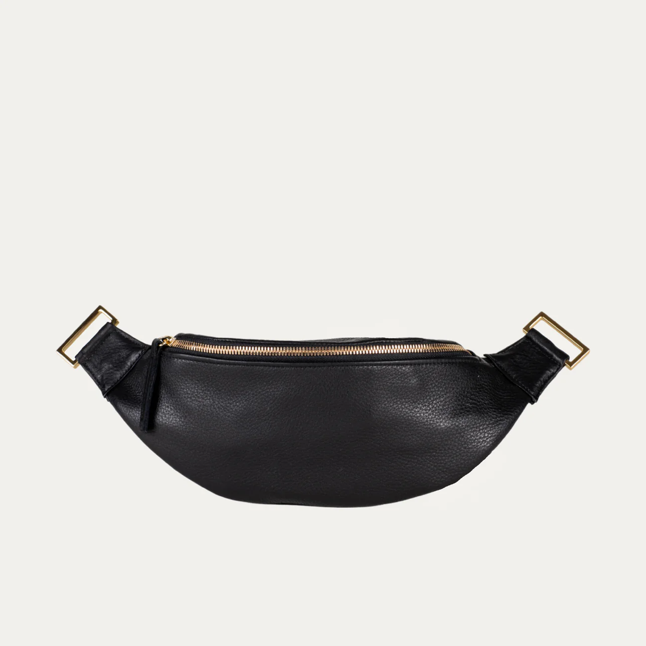 Fanny Pack + Crossbody Bag | Black + Gold Hardware