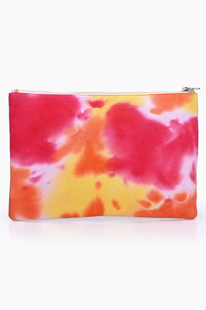 AB21-258 America & Beyond Bird Paradise Tie Dye Clutch