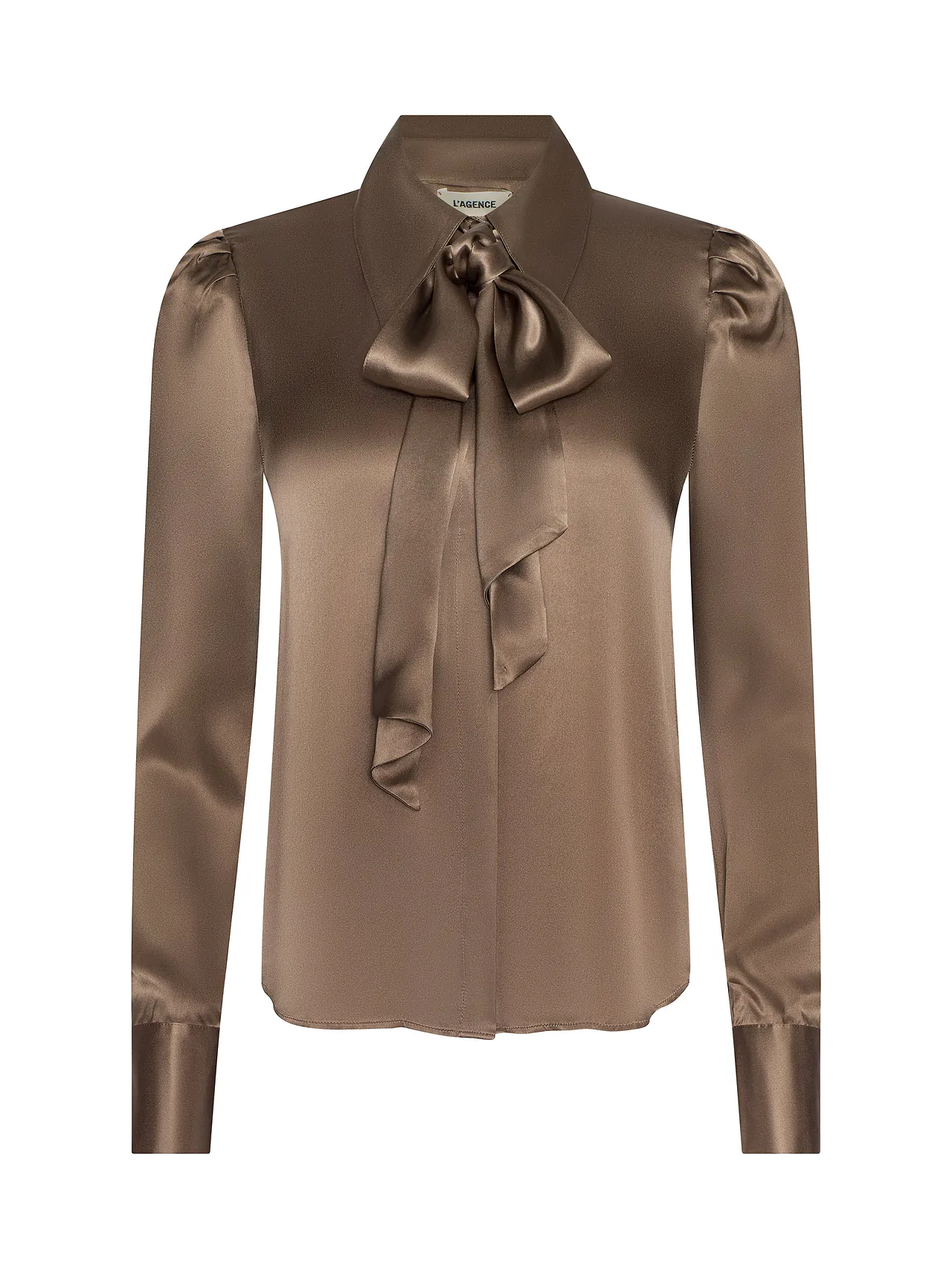 40801CLWprtb L'AGENCE Honey Silk Blouse