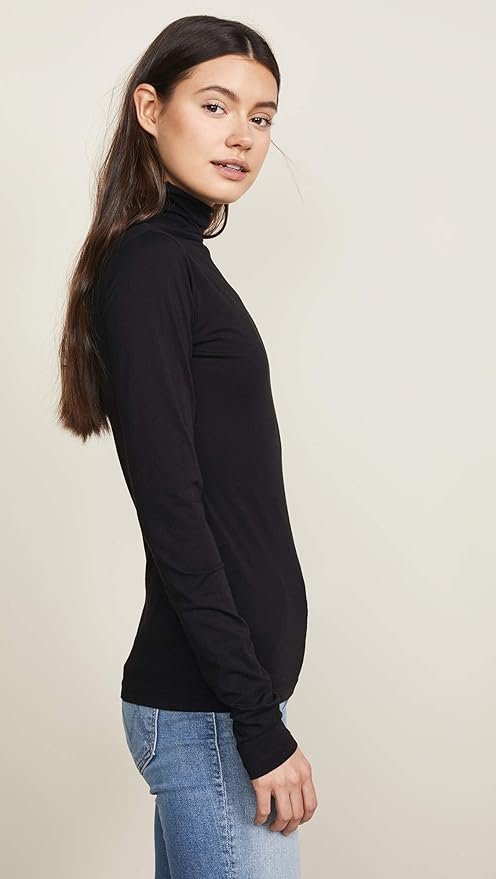 TALISIA05b Velvet Long Sleeve Turtle Neck