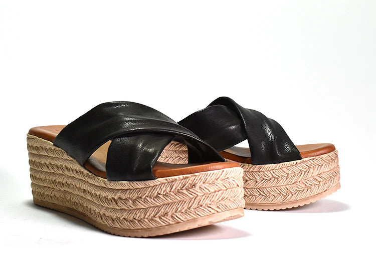 BellaBL CORDANI Bella Leather Criss Cross Shoe