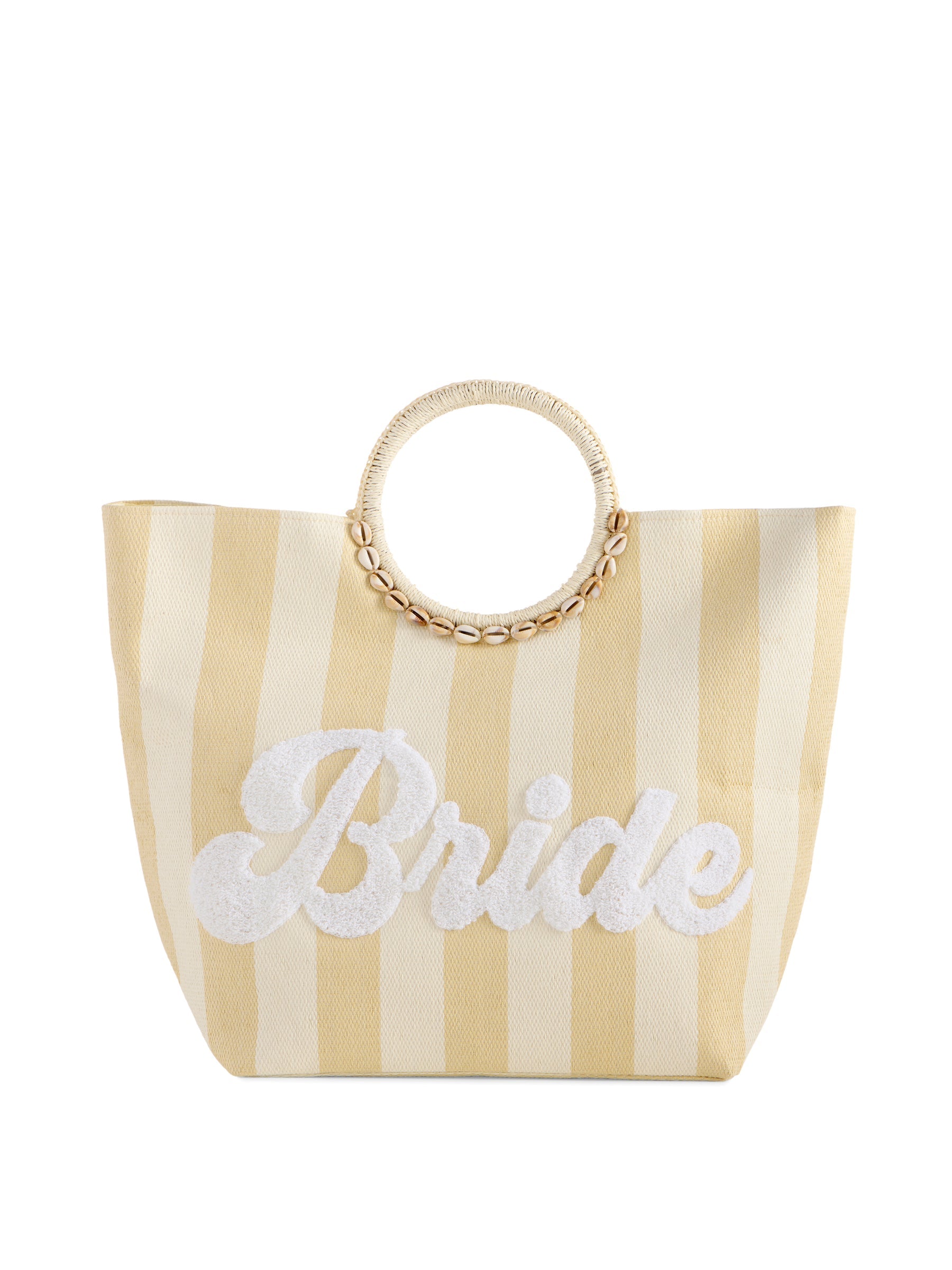 01-02-154na Shiraleah 'BRIDE' Stripe Tote