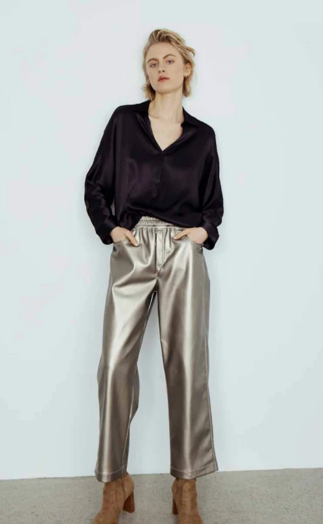 Harlowms Melissa Nepton Harlow Metallic pant