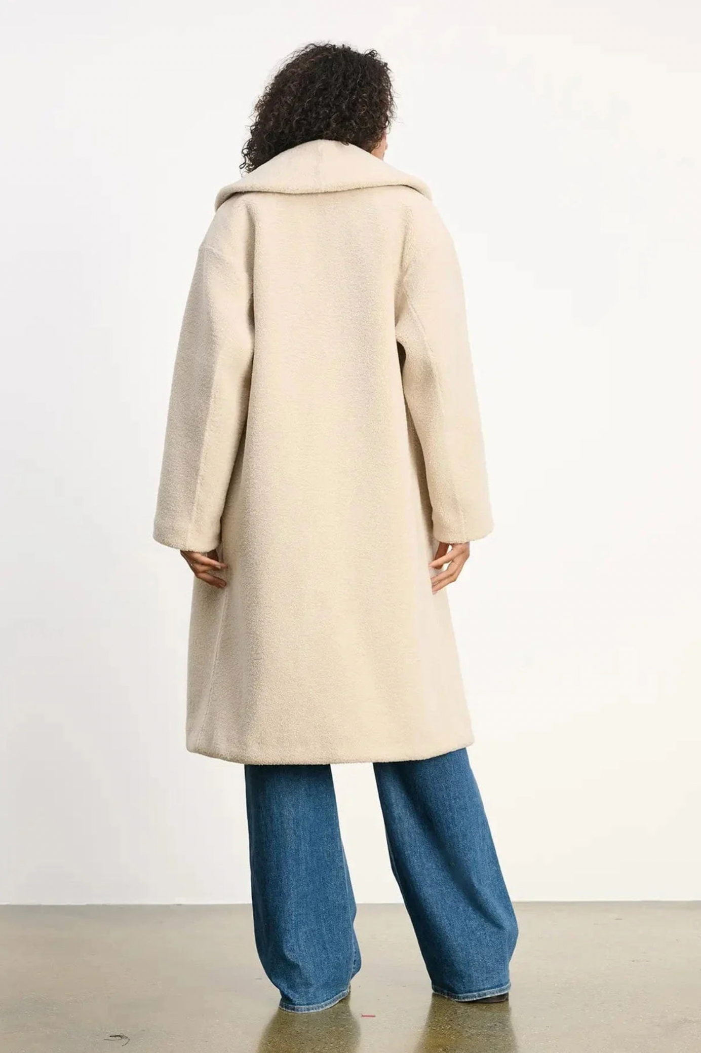 ELEANOR07s velvet Long Sherpa Jacket