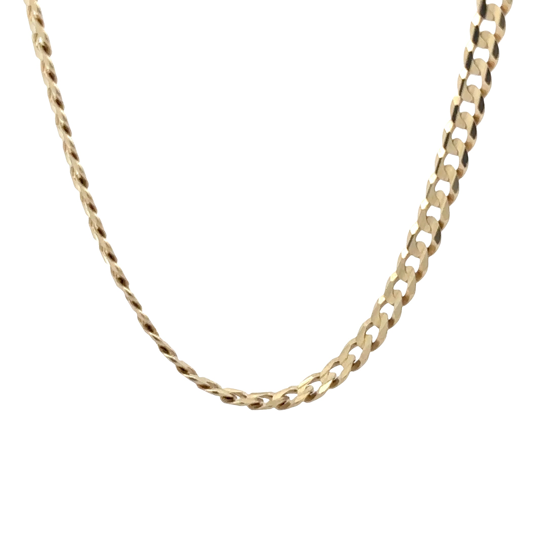 WD1859 14kt Gold 5mm Curb Link Chain