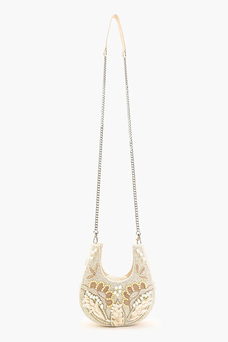 America & Beyond Shimmering Sands Embellised Mini Bag
