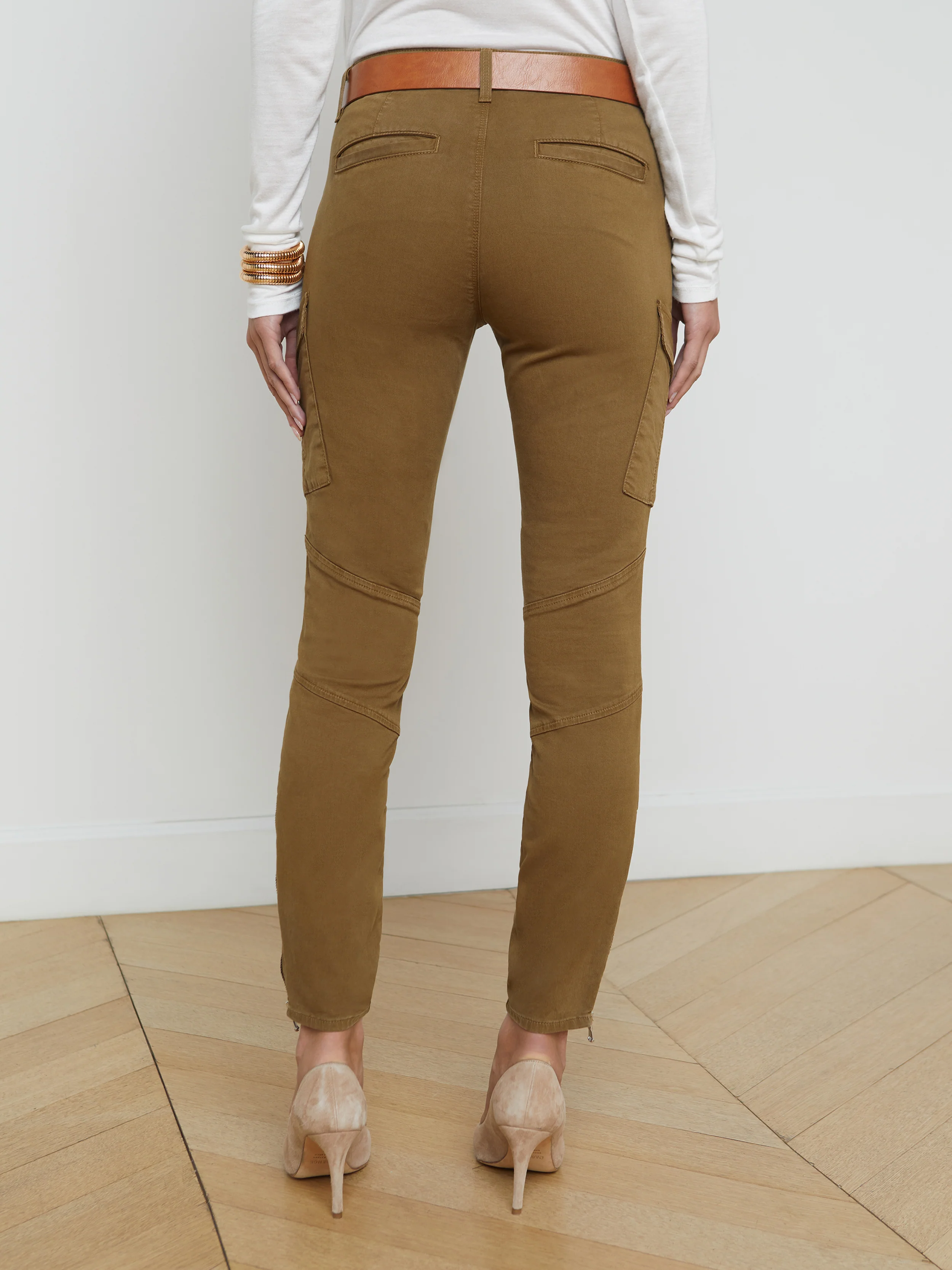 2881PNKbo L'AGENCE Patton Cargo Skinny Pant