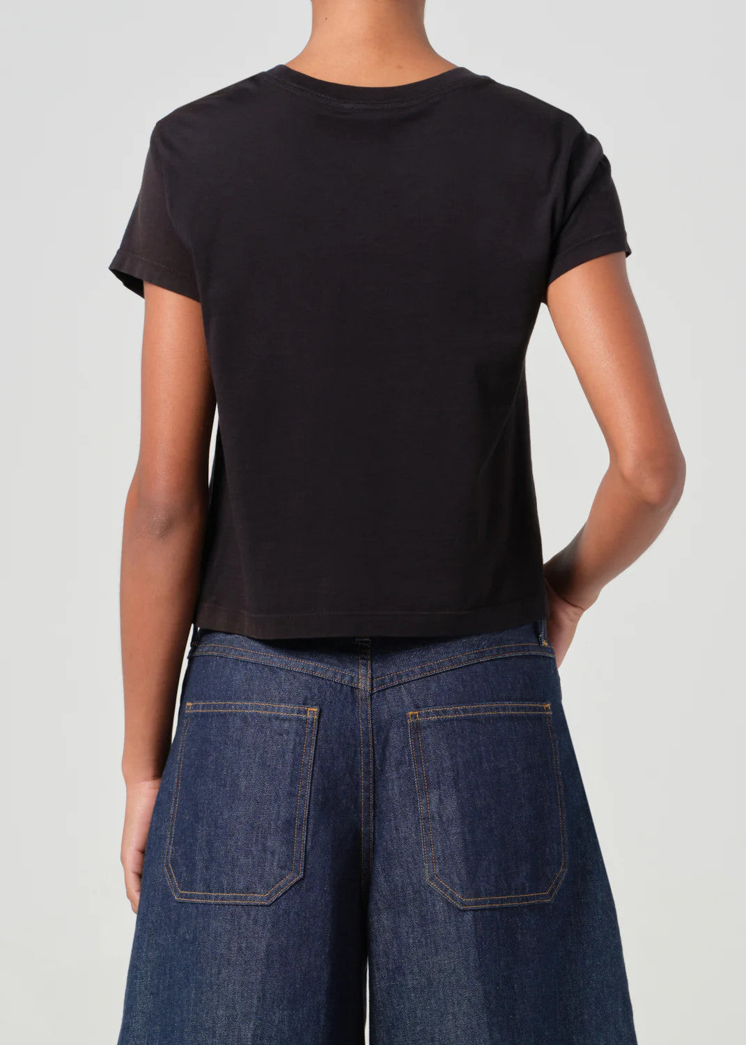 A7180-1507b Agolde Adine Shrunken Tee