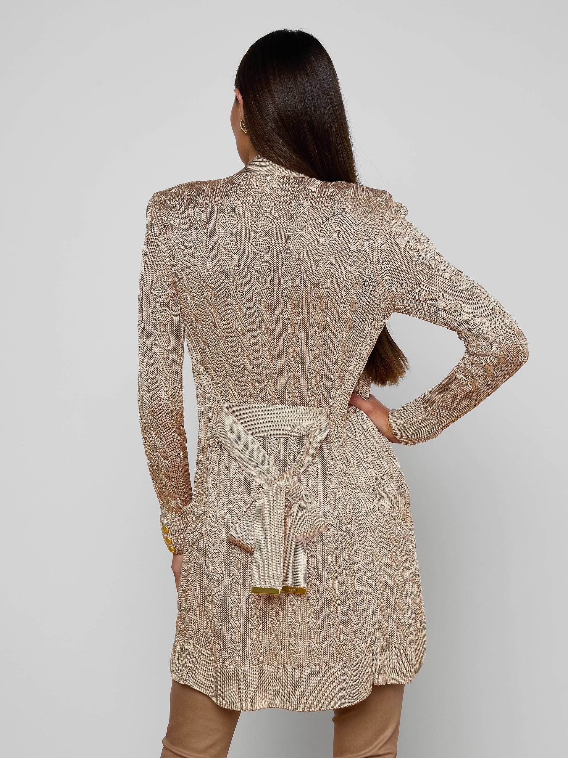 80199BRKalgo L'AGENCE Penelope Cabled Cardigan