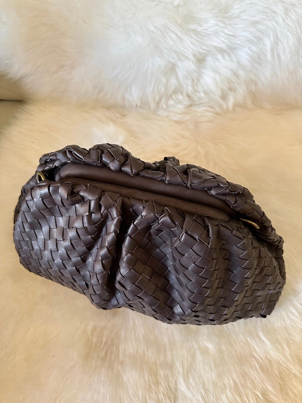 pounaigvp2 Kh Bags Pouch Nappa Weave Bag