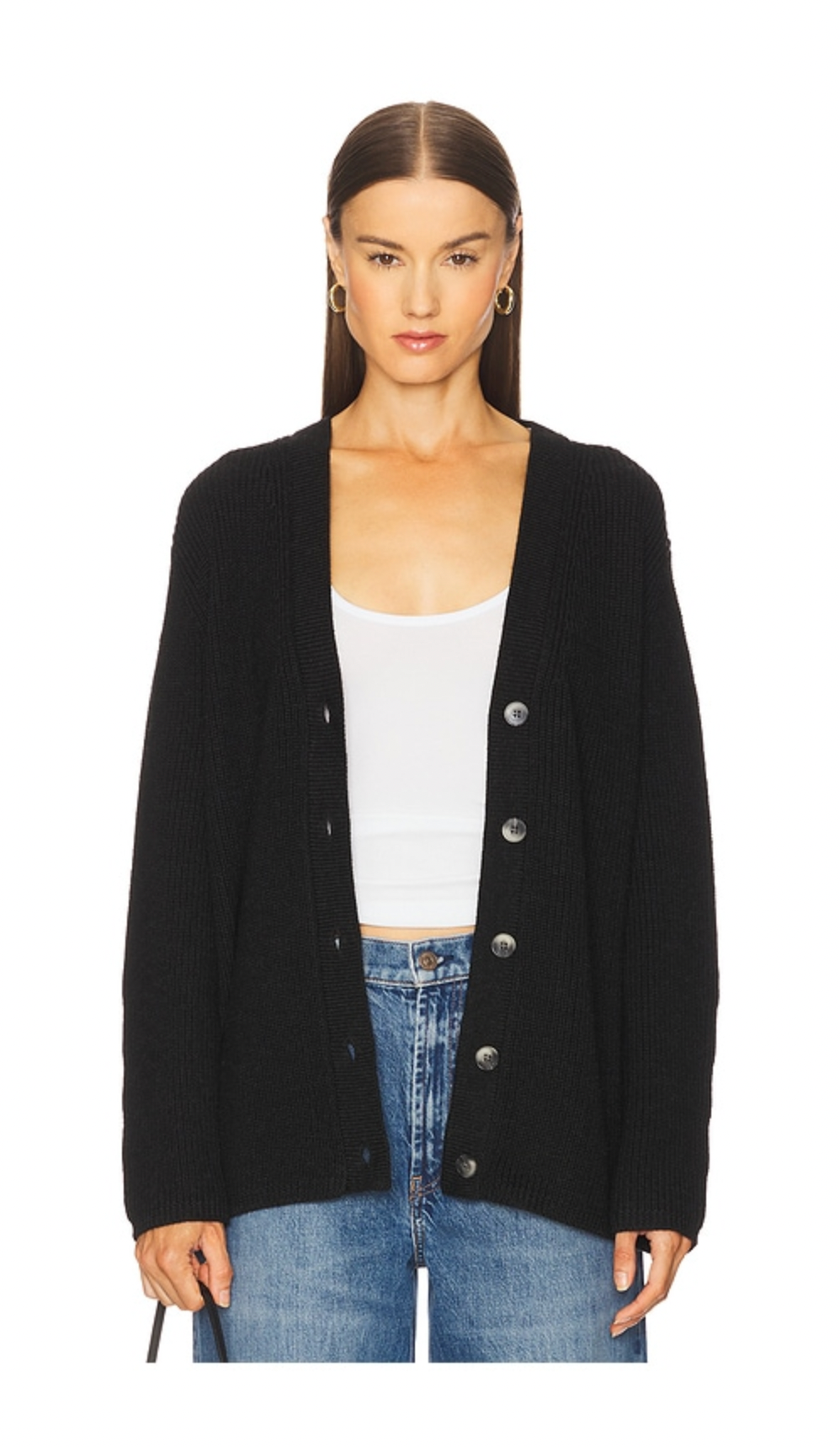 MONET07c velvet V Neck Cardigan