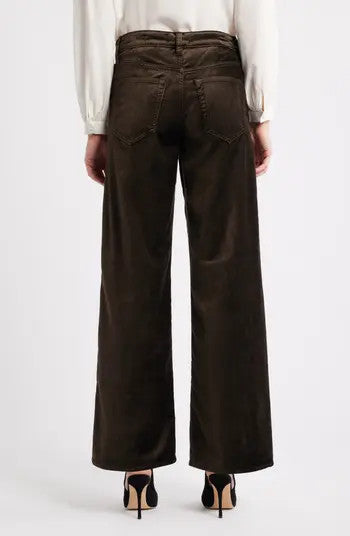 LSP411drkc FRAME Le Slim Palazzo Velveteen