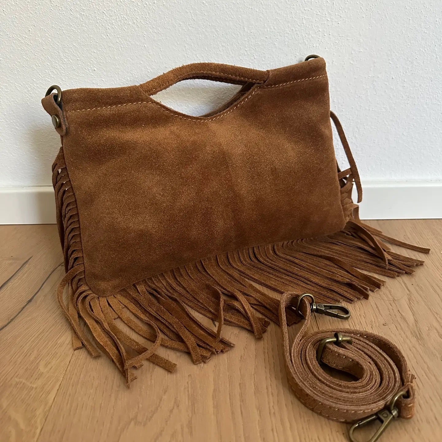 CleoC ZH Bags The Cleo Suede and Fringe Bag