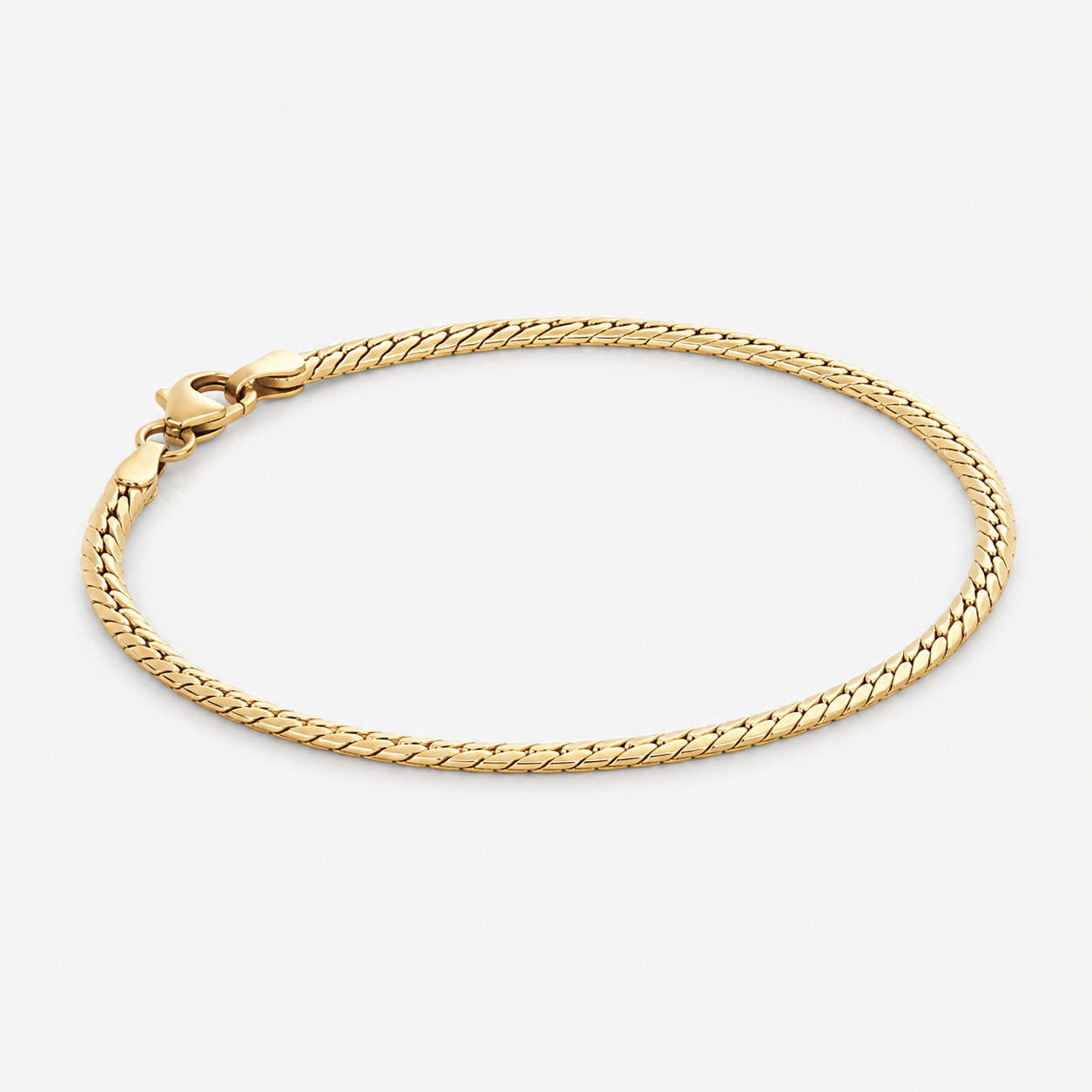 WD1961 14K Yellow Gold Snake Chain Bracelet