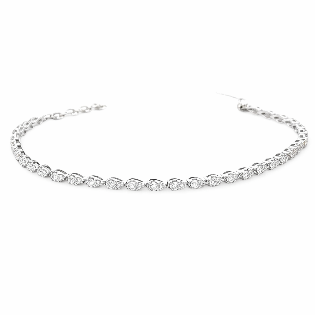 15204DWB4WNA1 14KT WHITE GOLD DIAMOND TENNISS BRACELET
