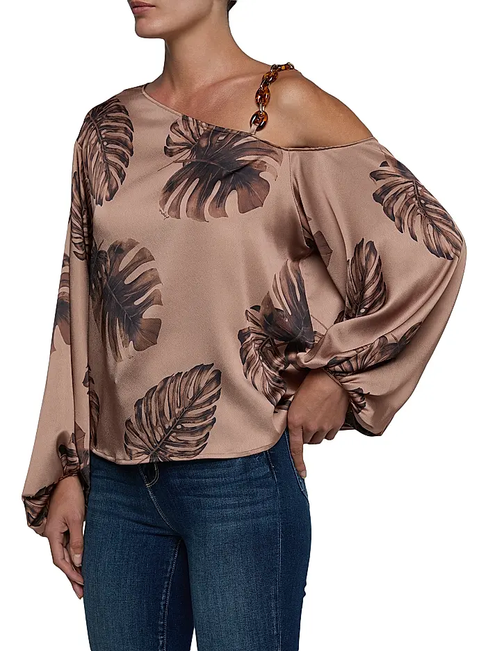 40706wpi L'AGENCE Asami Chain one shoulder