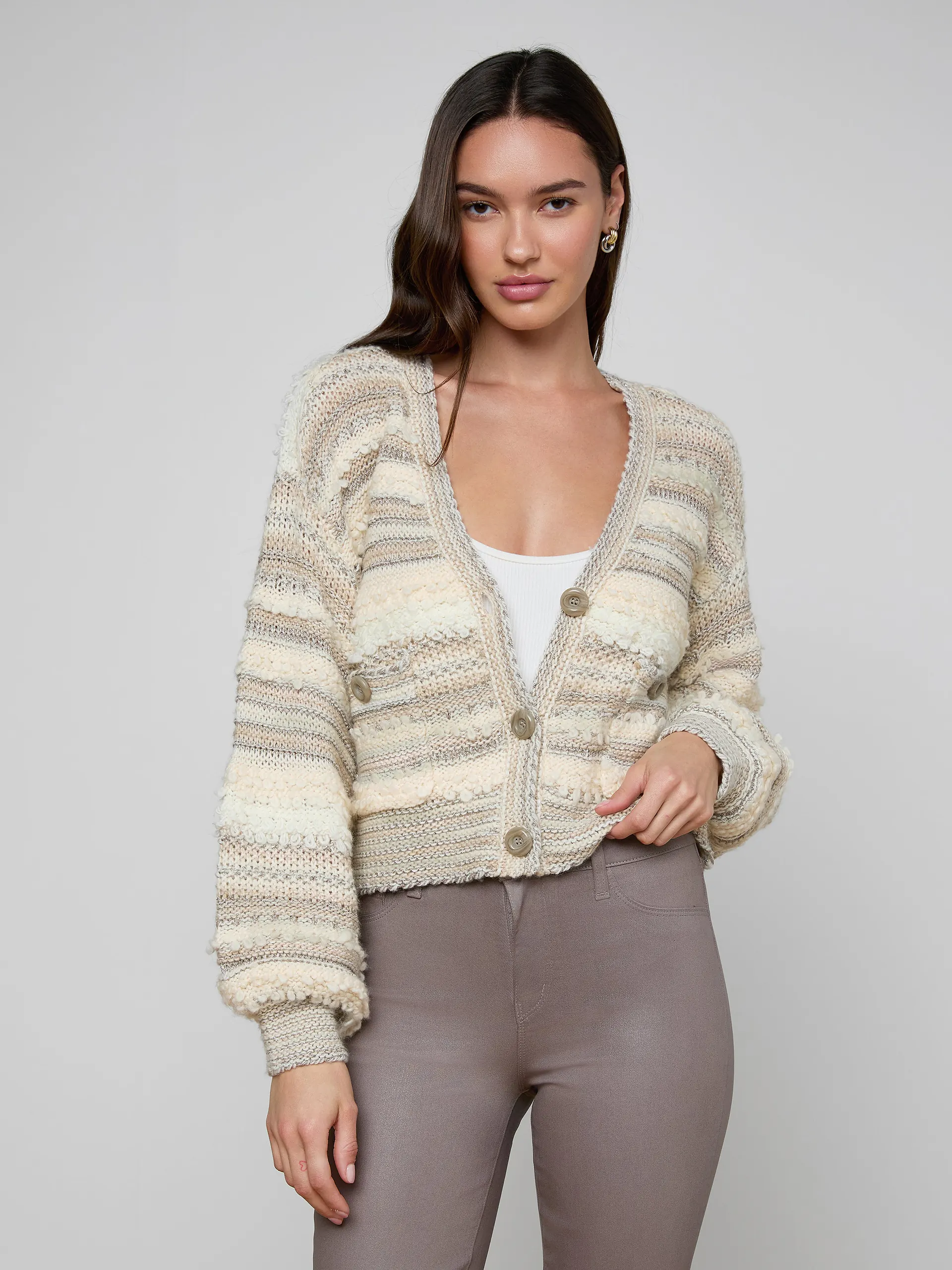 8953GLA-NAMU L'AGENCE Harriet Cardigan