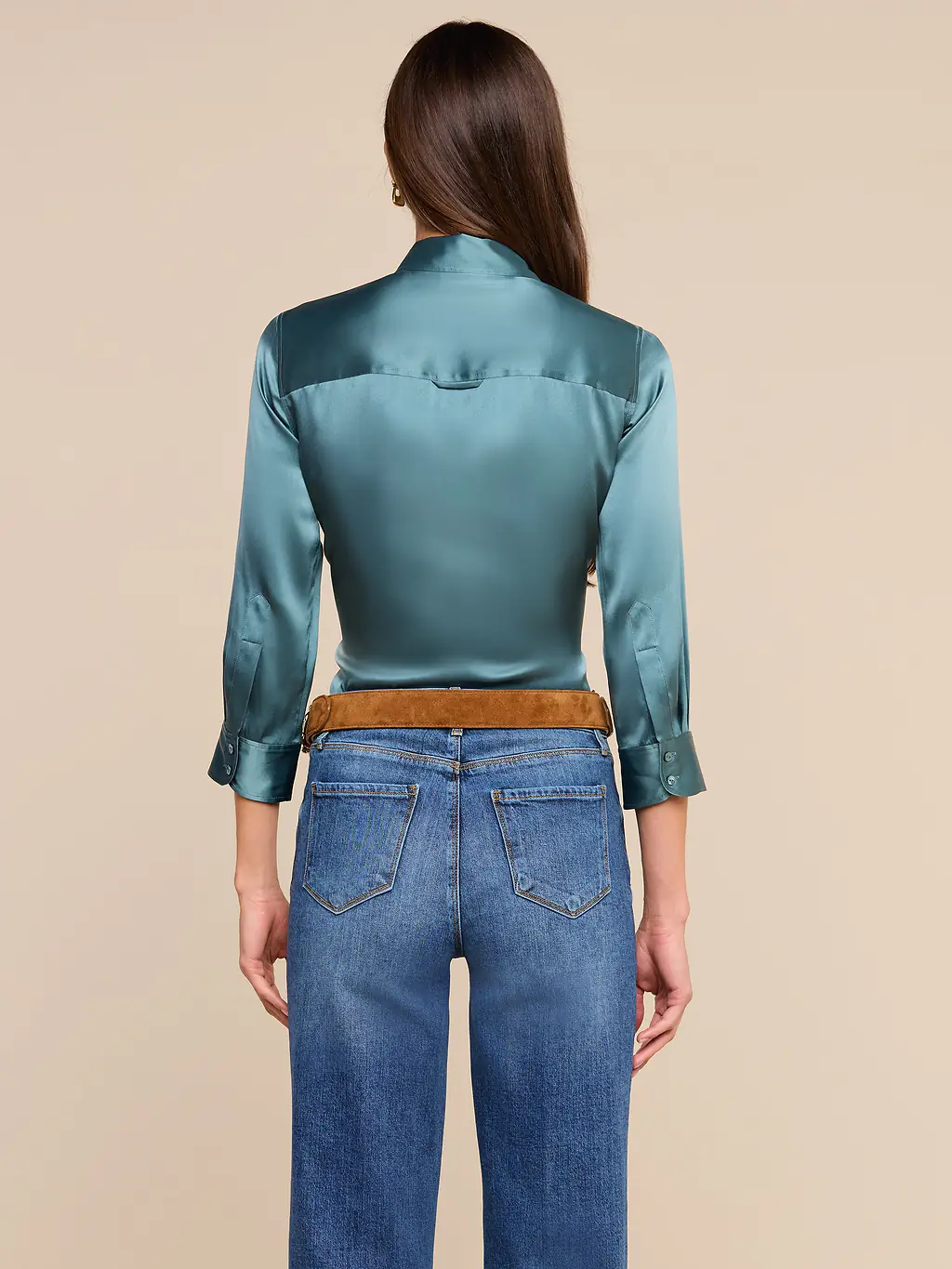 40126CLWcb L'AGENCE Dani 3/4 Sleeve Blouse