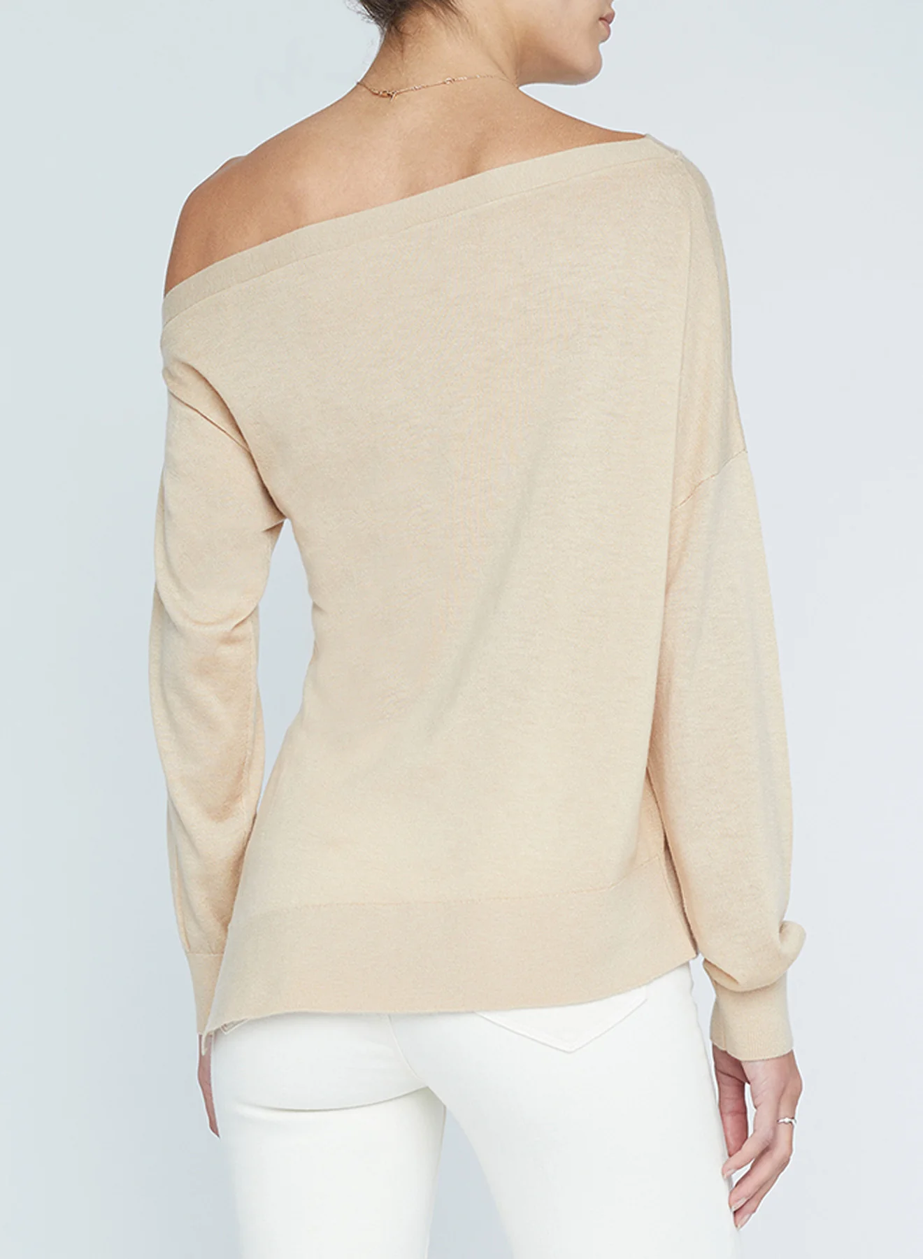 8978PQGa L'AGENCE Ledger Off  the Shoulder Pullover