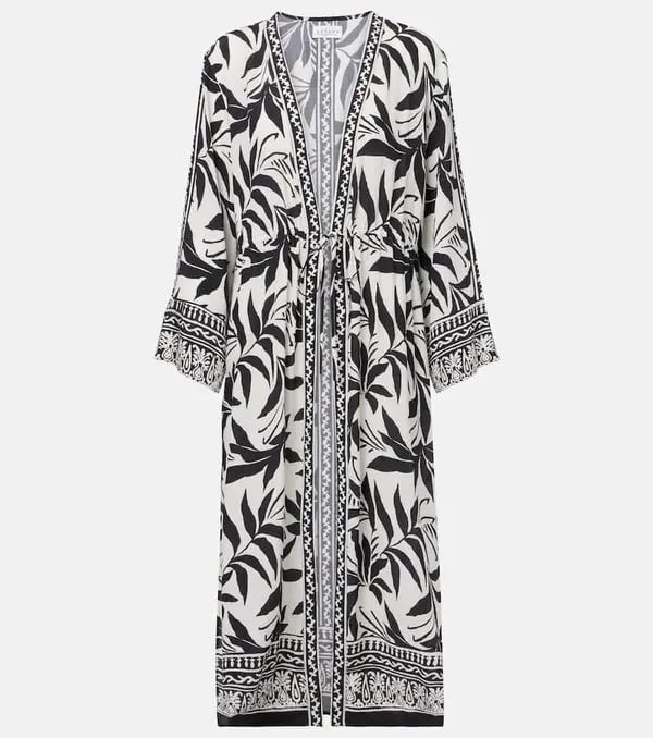 Addison07b Velvet Printed Duster