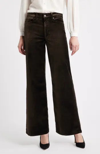 LSP411drkc FRAME Le Slim Palazzo Velveteen