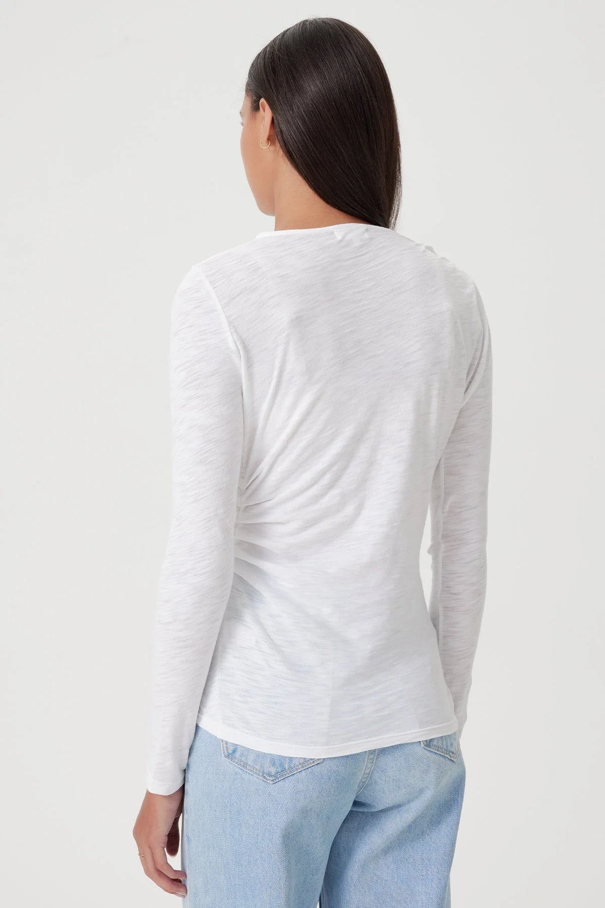 25290w Goldie L/S Draped Top