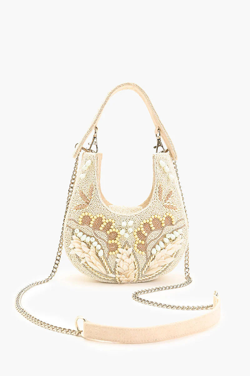 America & Beyond Shimmering Sands Embellised Mini Bag