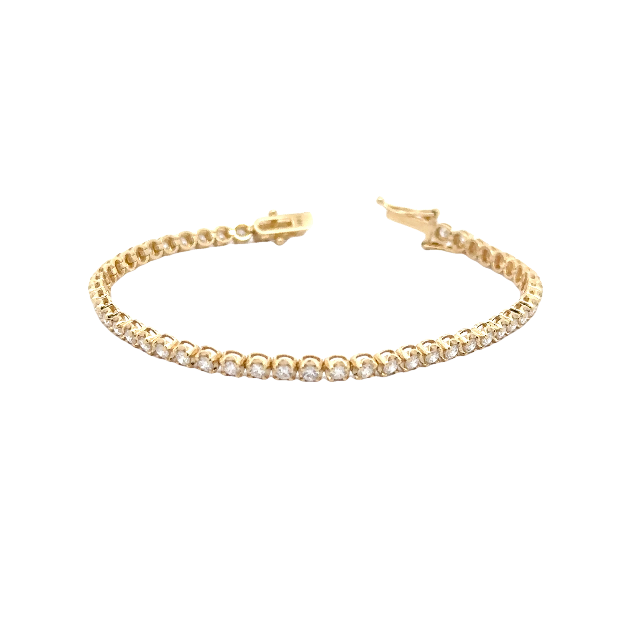 WD1719 14kt Gold and Diamond Tennis Bracelet