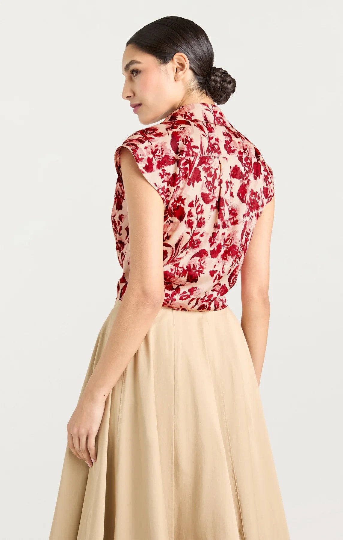 ZW206710046Zchrmu Cinq A Sept Floral Ribbons Sleeveless Mari