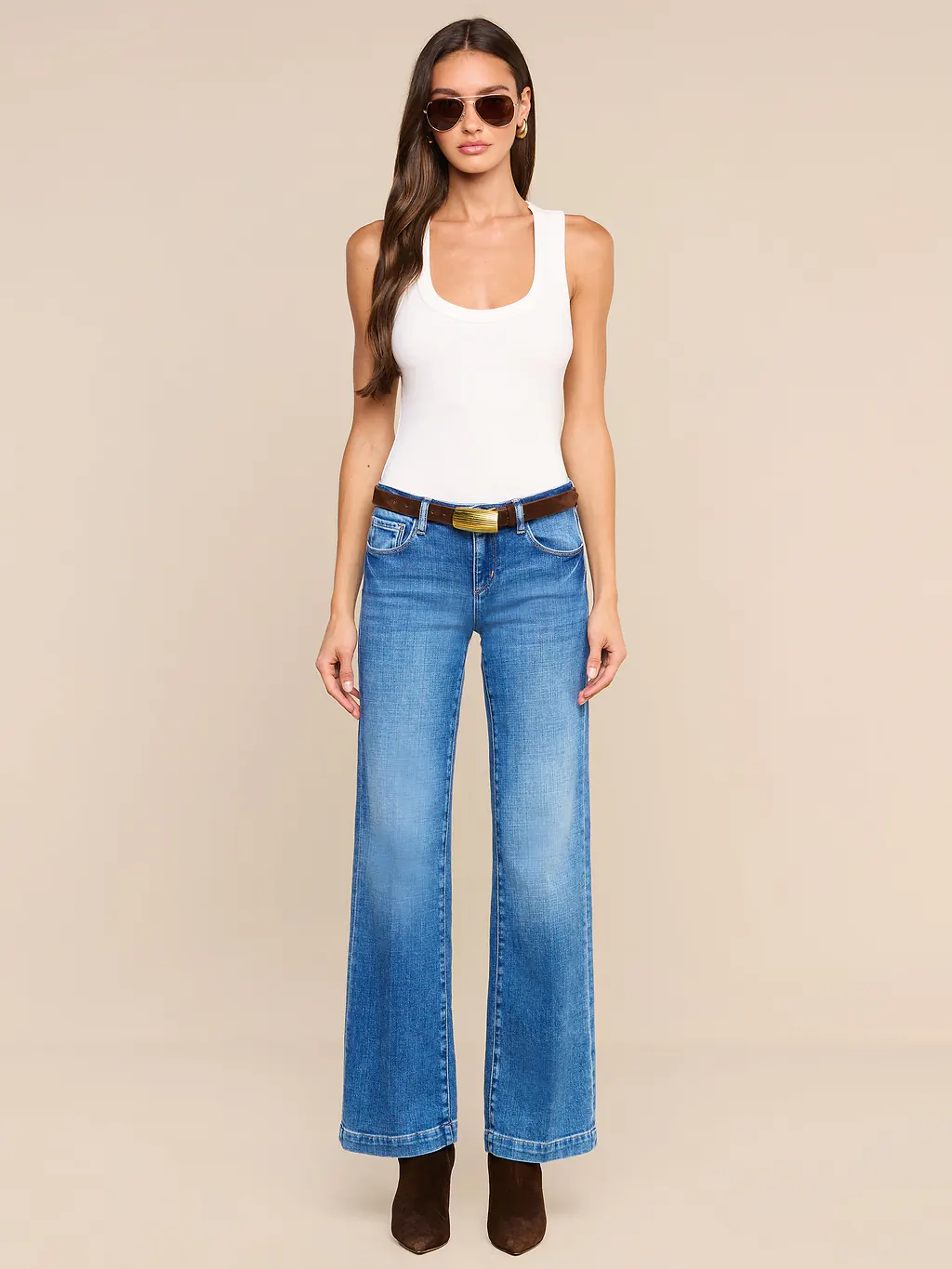 2923RDMs L'AGENCE Joanne Low Rise Wide Leg