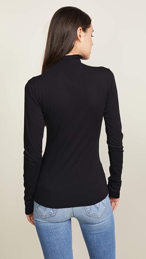 TALISIA05b Velvet Long Sleeve Turtle Neck