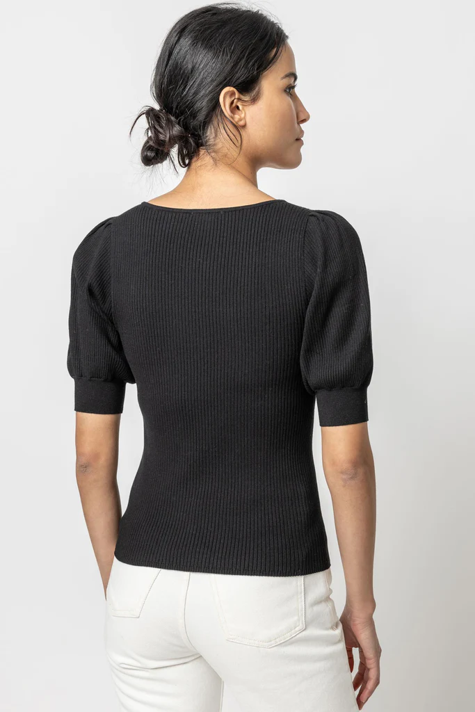 PA2461 Lilla P Full Sleeve Square Neck Sweater