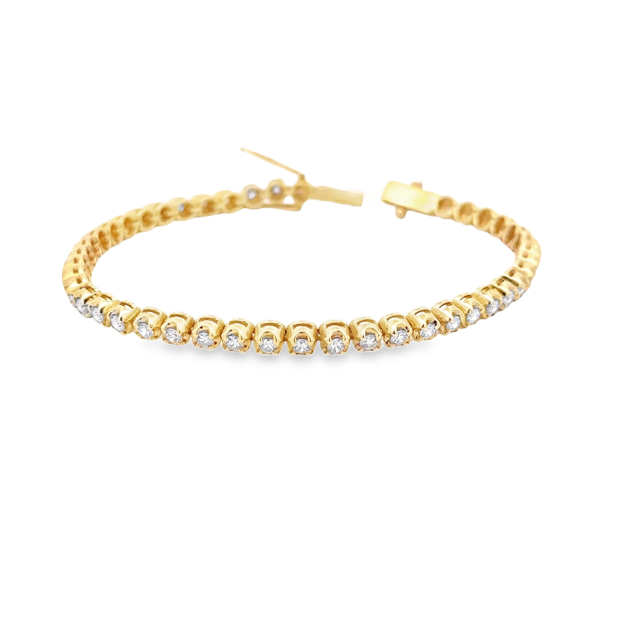 WD1679 14kt Gold and Diamond Tennis Bracelet