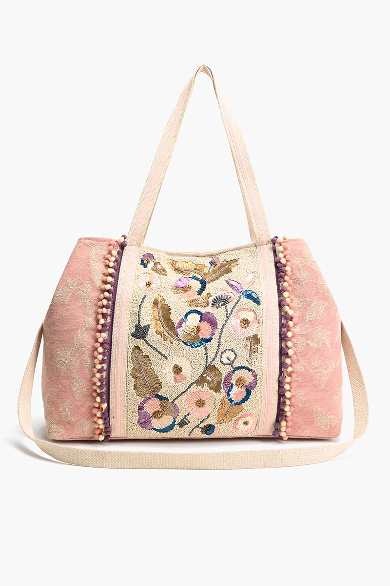 Pansy Chocolate Petal Paradise Tote America & Beyond