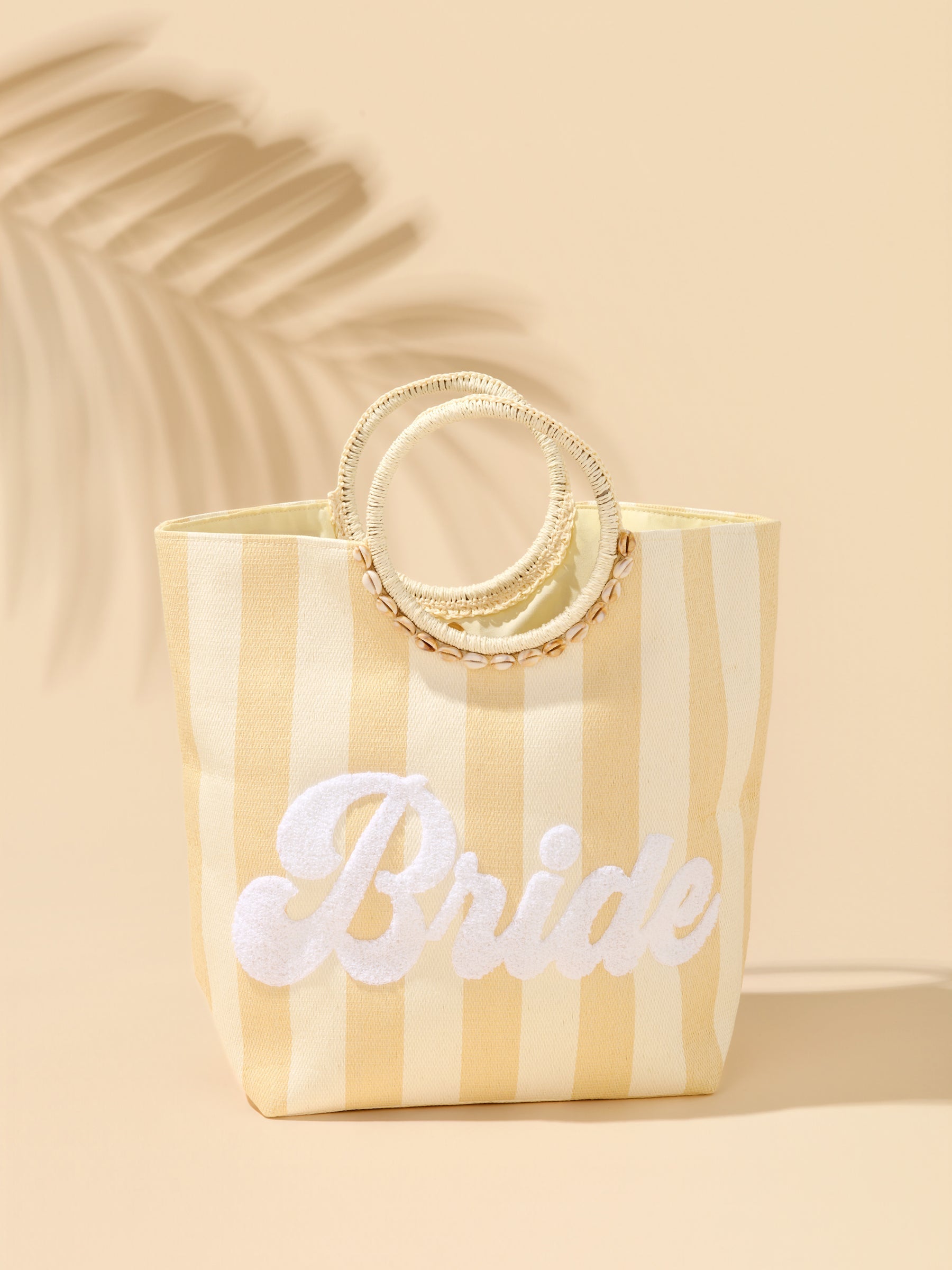 01-02-154na Shiraleah 'BRIDE' Stripe Tote